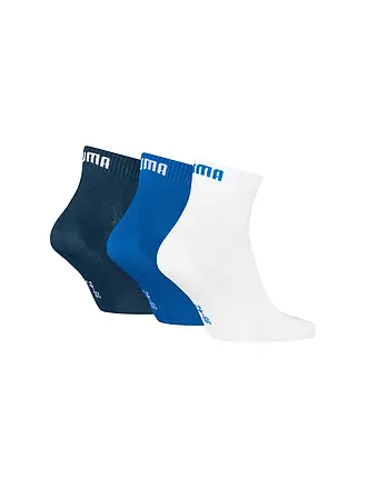 PUMA | Chaussettes de loisirs Quarter Plain, lot de 3 | blau